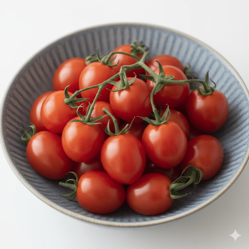 ミニトマトの食べ頃の色を見分ける